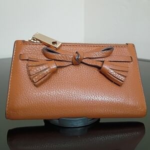 Kate Spade Brown Leather Wallet with Tassel